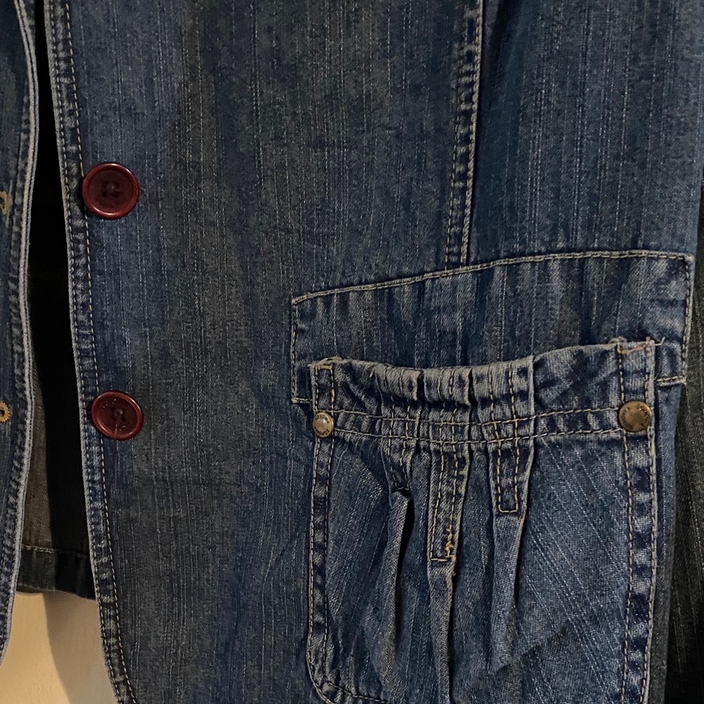 Sonoma Classic Blue Denim Blazer Jacket - Picture 3 of 7